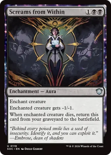 Screams from Within, Secrets of Strixhaven Commander — Magic: The Gathering card