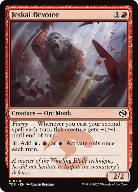 Jeskai Devotee, Tarkir: Dragonstorm — Magic: The Gathering card
