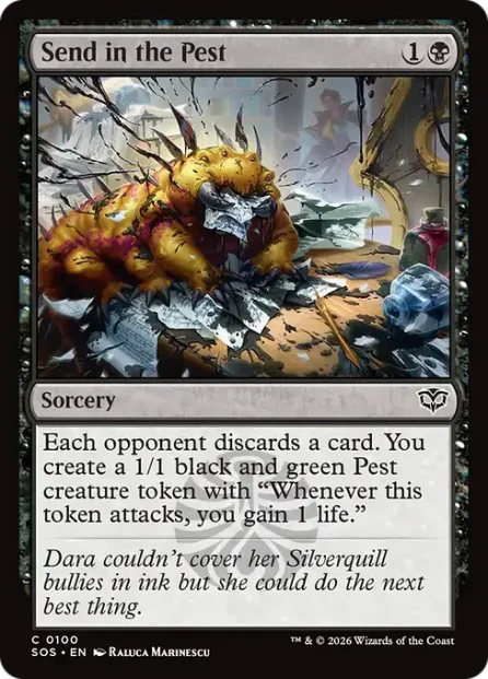 Send in the Pest, Secrets of Strixhaven — Magic: The Gathering card