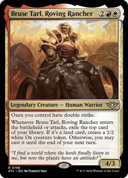 Bruse Tarl, Roving Rancher, Outlaws of Thunder Junction — Magic: The Gathering card