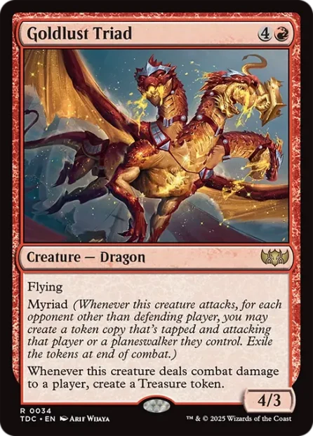 Goldlust Triad, Tarkir: Dragonstorm Commander — Magic: The Gathering card
