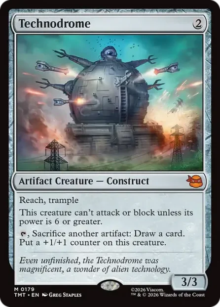 Technodrome, Teenage Mutant Ninja Turtles — Magic: The Gathering card