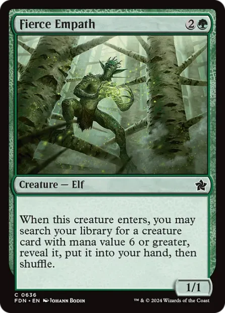 Fierce Empath, Foundations — Magic: The Gathering card