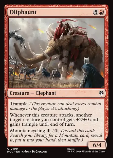 Oliphaunt, The Hobbit Eternal — Magic: The Gathering card