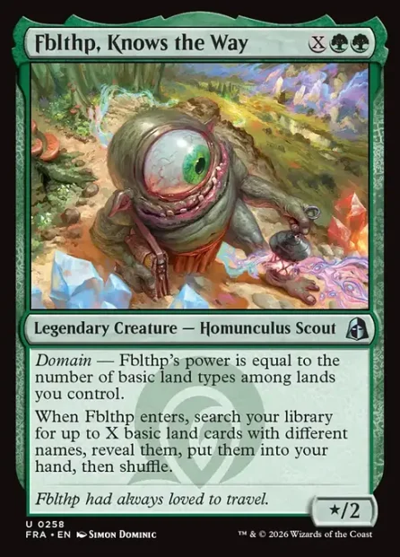 Fblthp, Knows the Way, Reality Fracture — Magic: The Gathering card