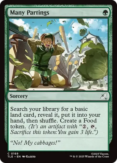 Many Partings, Avatar: The Last Airbender Eternal — Magic: The Gathering card