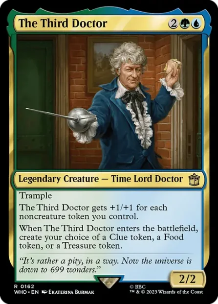 The Third Doctor, Doctor Who — Magic: The Gathering card