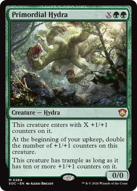 Primordial Hydra, Secrets of Strixhaven Commander — Magic: The Gathering card