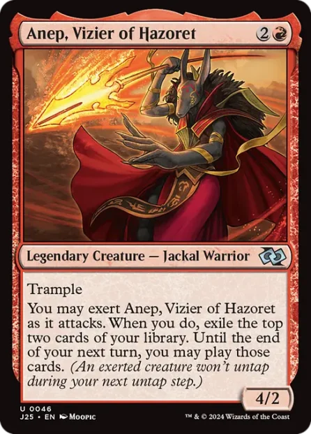 Anep, Vizier of Hazoret, Foundations Jumpstart — Magic: The Gathering card