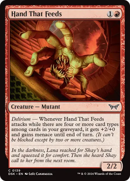 Hand That Feeds, Duskmourn: House of Horror — Magic: The Gathering card