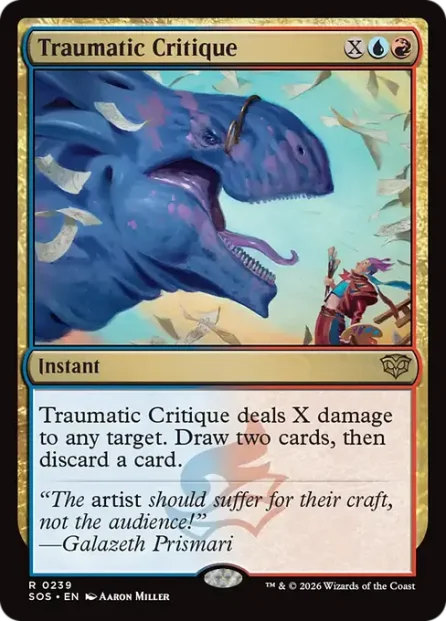 Traumatic Critique, Secrets of Strixhaven — Magic: The Gathering card