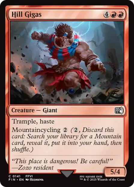 Hill Gigas, Final Fantasy — Magic: The Gathering card