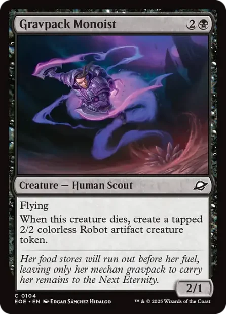 Gravpack Monoist, Edge of Eternities — Magic: The Gathering card