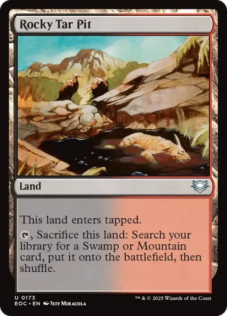 Rocky Tar Pit, Edge of Eternities Commander — Magic: The Gathering card