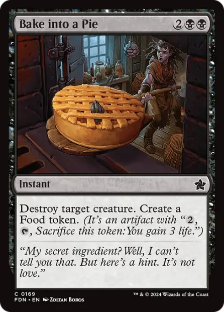 Bake into a Pie, Foundations — Magic: The Gathering card