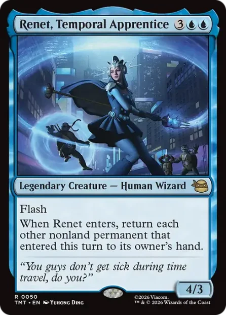 Renet, Temporal Apprentice, Teenage Mutant Ninja Turtles — Magic: The Gathering card