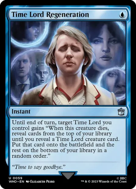 Time Lord Regeneration, Doctor Who — Magic: The Gathering card