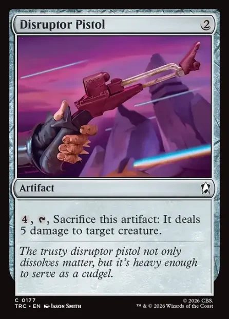 Disruptor Pistol, Star Trek Commander — Magic: The Gathering card