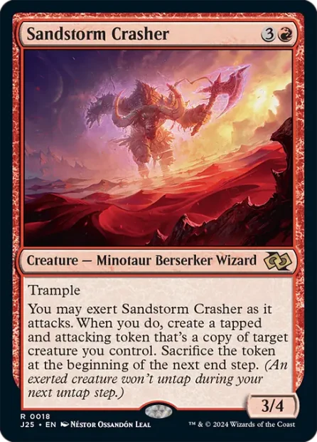 Sandstorm Crasher, Foundations Jumpstart — Magic: The Gathering card