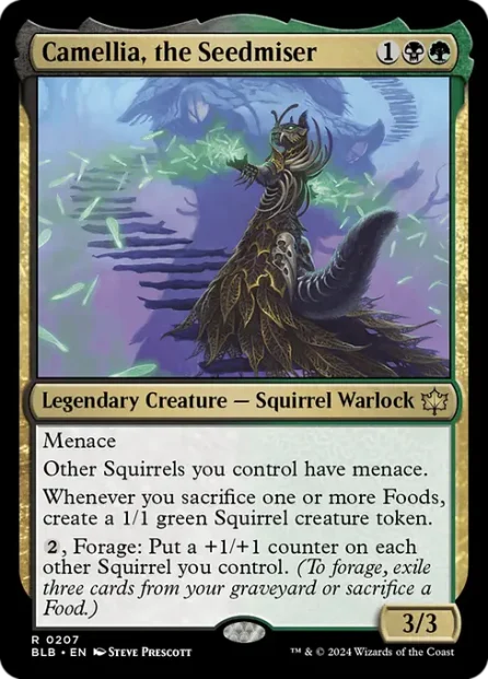 Camellia, the Seedmiser, Bloomburrow — Magic: The Gathering card
