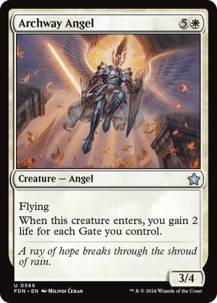 Archway Angel, Foundations — Magic: The Gathering card