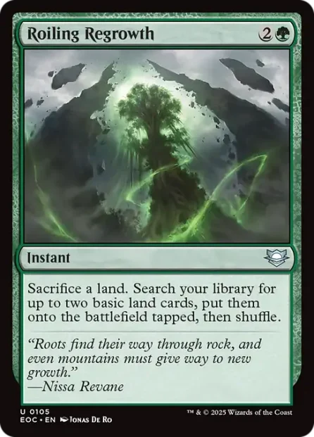 Roiling Regrowth, Edge of Eternities Commander — Magic: The Gathering card