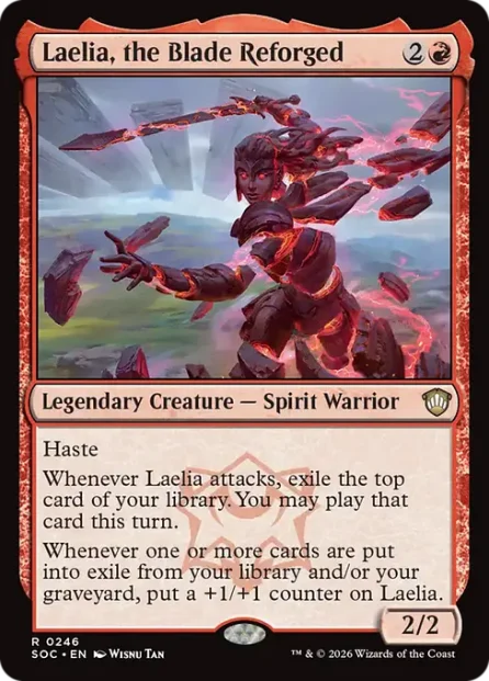 Laelia, the Blade Reforged, Secrets of Strixhaven Commander — Magic: The Gathering card