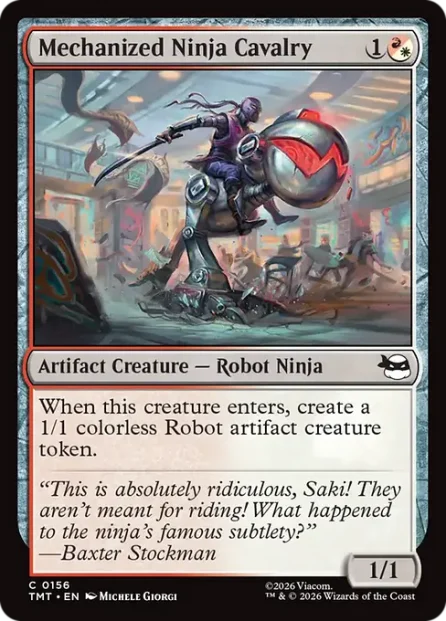 Mechanized Ninja Cavalry, Teenage Mutant Ninja Turtles — Magic: The Gathering card