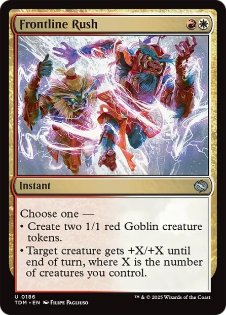 Frontline Rush, Tarkir: Dragonstorm — Magic: The Gathering card