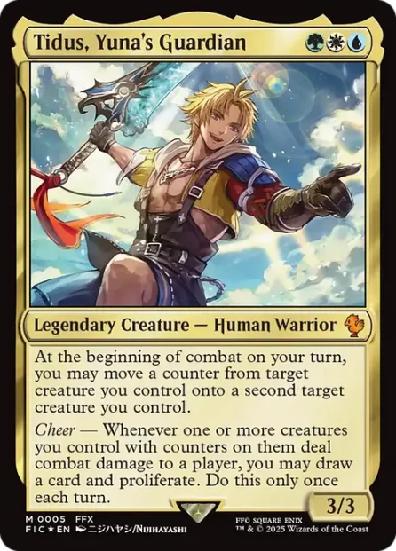 Tidus, Yuna's Guardian, Final Fantasy Commander — Magic: The Gathering card