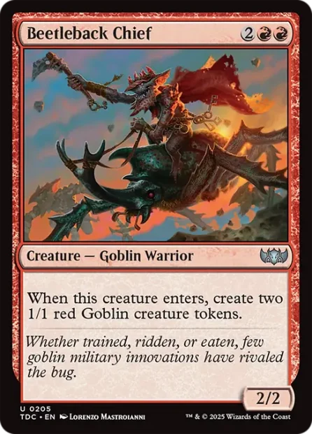 Beetleback Chief, Tarkir: Dragonstorm Commander — Magic: The Gathering card