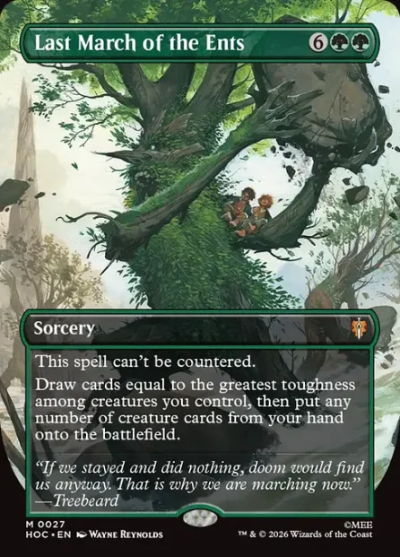 Last March of the Ents, The Hobbit Eternal — Magic: The Gathering card
