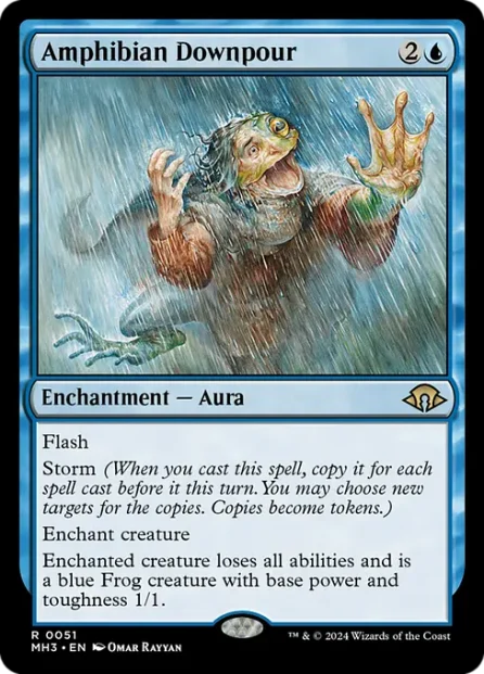 Amphibian Downpour, Modern Horizons 3 — Magic: The Gathering card