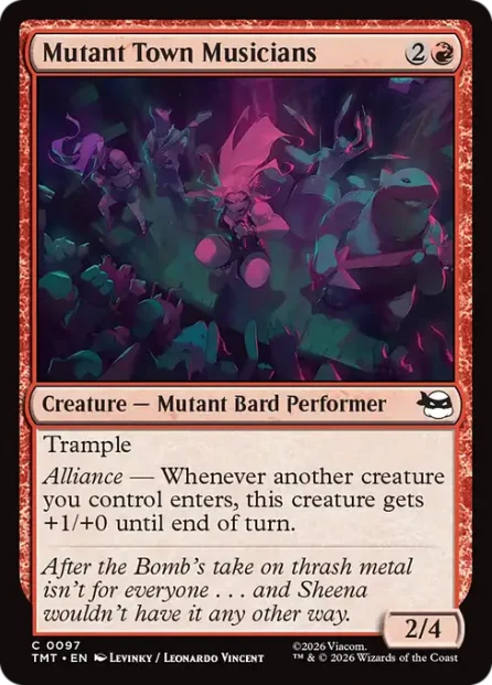 Mutant Town Musicians, Teenage Mutant Ninja Turtles — Magic: The Gathering card