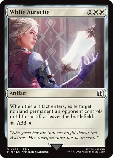 White Auracite, Final Fantasy — Magic: The Gathering card