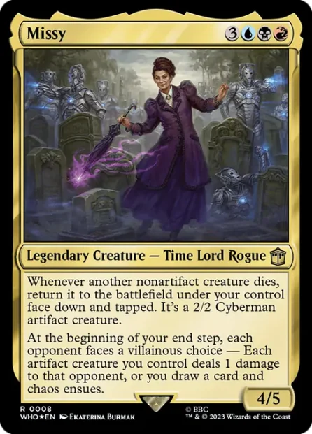Missy, Doctor Who, foil — Magic: The Gathering card
