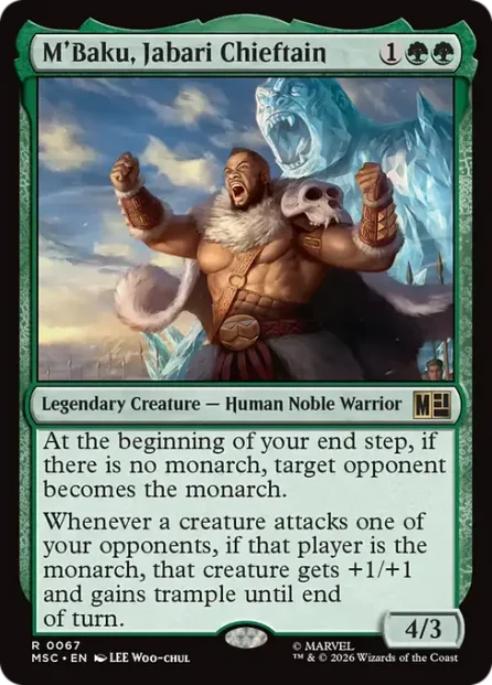 M'Baku, Jabari Chieftain, Marvel Super Heroes Commander — Magic: The Gathering card