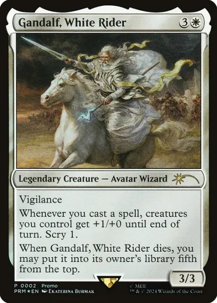 Gandalf, White Rider, Tales of Middle-earth Deluxe Commander Kit, foil — Magic: The Gathering card