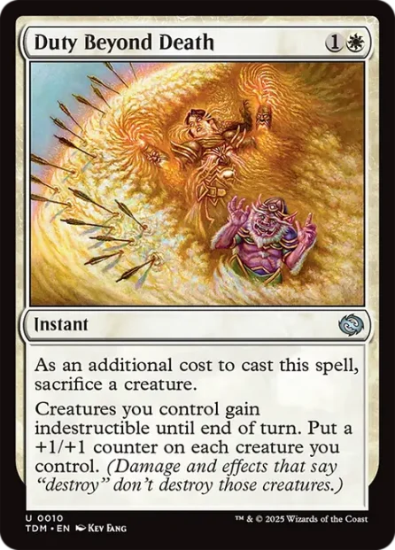 Duty Beyond Death, Tarkir: Dragonstorm — Magic: The Gathering card
