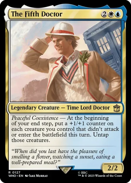 The Fifth Doctor, Doctor Who — Magic: The Gathering card