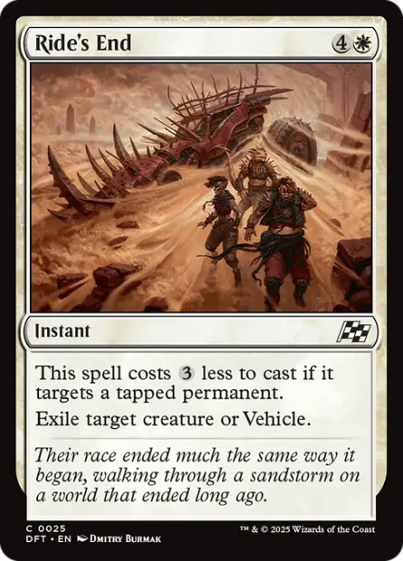 Ride's End, Aetherdrift — Magic: The Gathering card