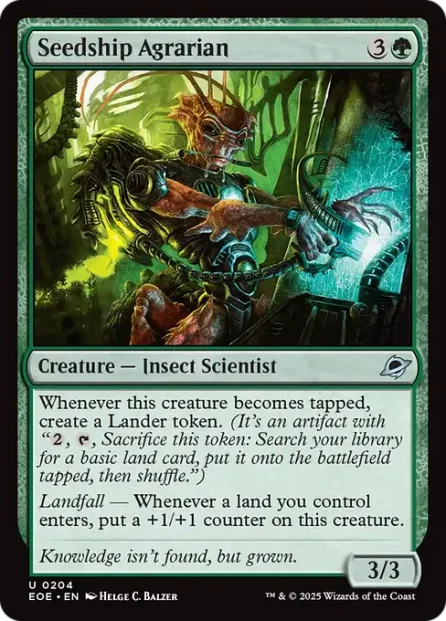 Seedship Agrarian, Edge of Eternities — Magic: The Gathering card