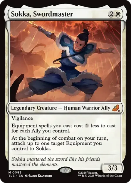 Sokka, Swordmaster, Avatar: The Last Airbender Eternal — Magic: The Gathering card