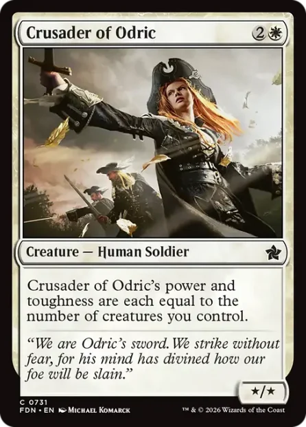 Crusader of Odric, Foundations — Magic: The Gathering card