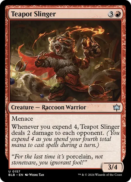 Teapot Slinger, Bloomburrow — Magic: The Gathering card