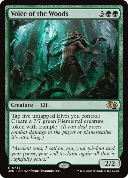 Voice of the Woods, Foundations Jumpstart — Magic: The Gathering card