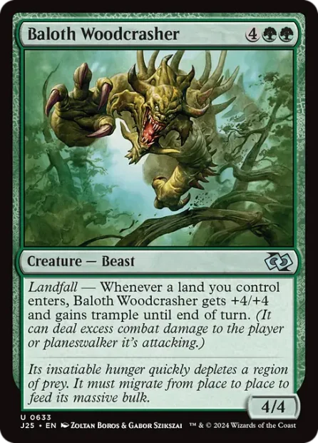 Baloth Woodcrasher, Foundations Jumpstart — Magic: The Gathering card