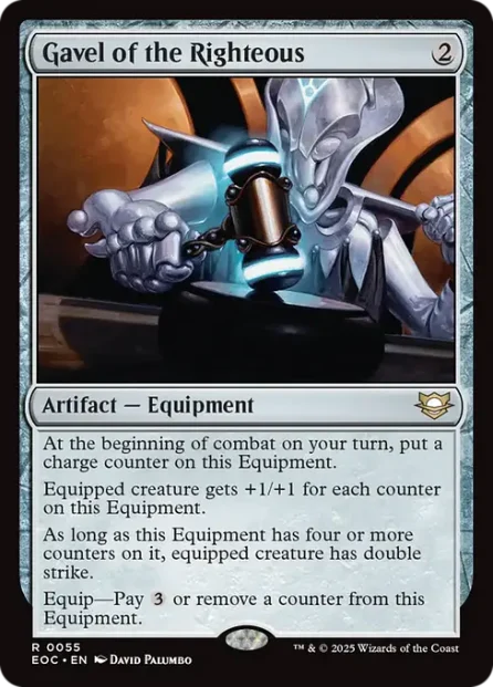 Gavel of the Righteous, Edge of Eternities Commander — Magic: The Gathering card