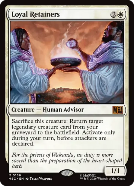Loyal Retainers, Marvel Super Heroes Commander — Magic: The Gathering card