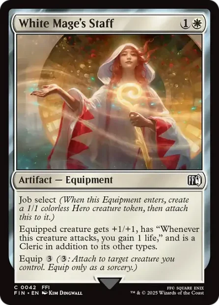 White Mage's Staff, Final Fantasy — Magic: The Gathering card